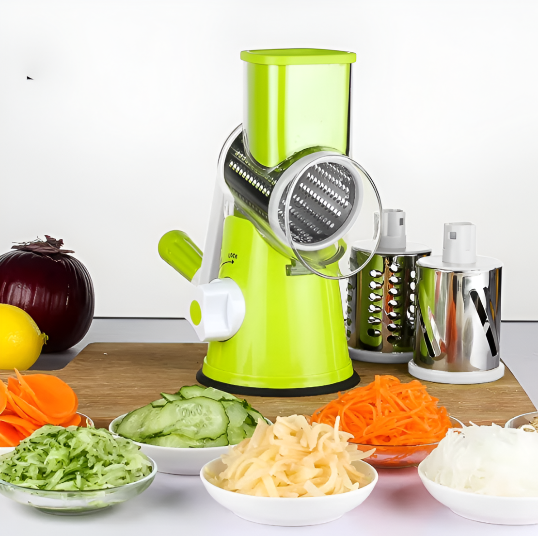Razatoare Manuala Neo™ Pentru Fructe Si Legume, Material Inox, Verde