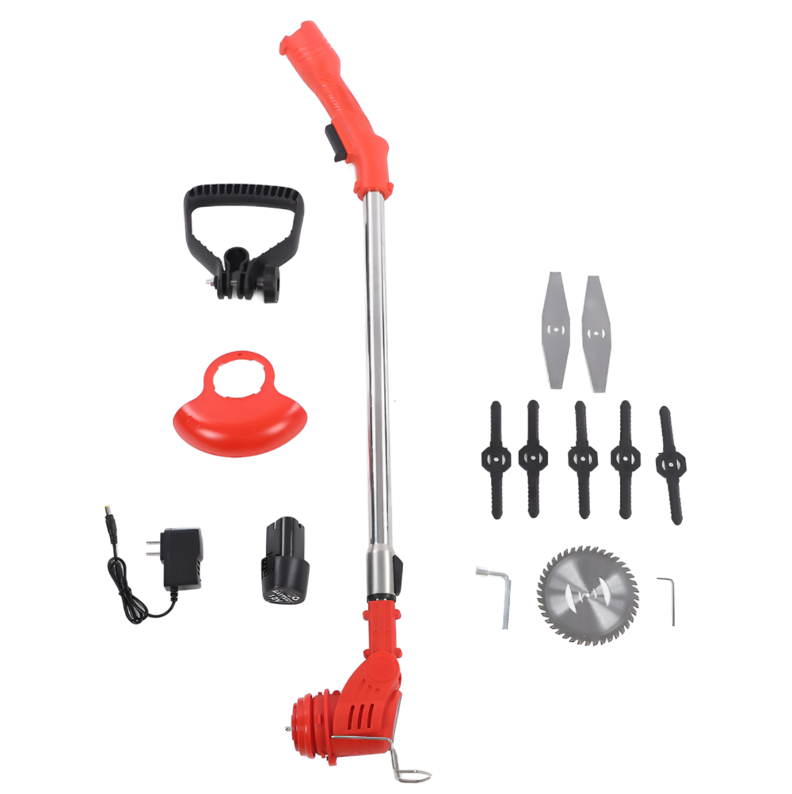 Masina de Tuns Iarba Electrica, Cu Accesorii Incluse, 12 V, Rosie, NEO™