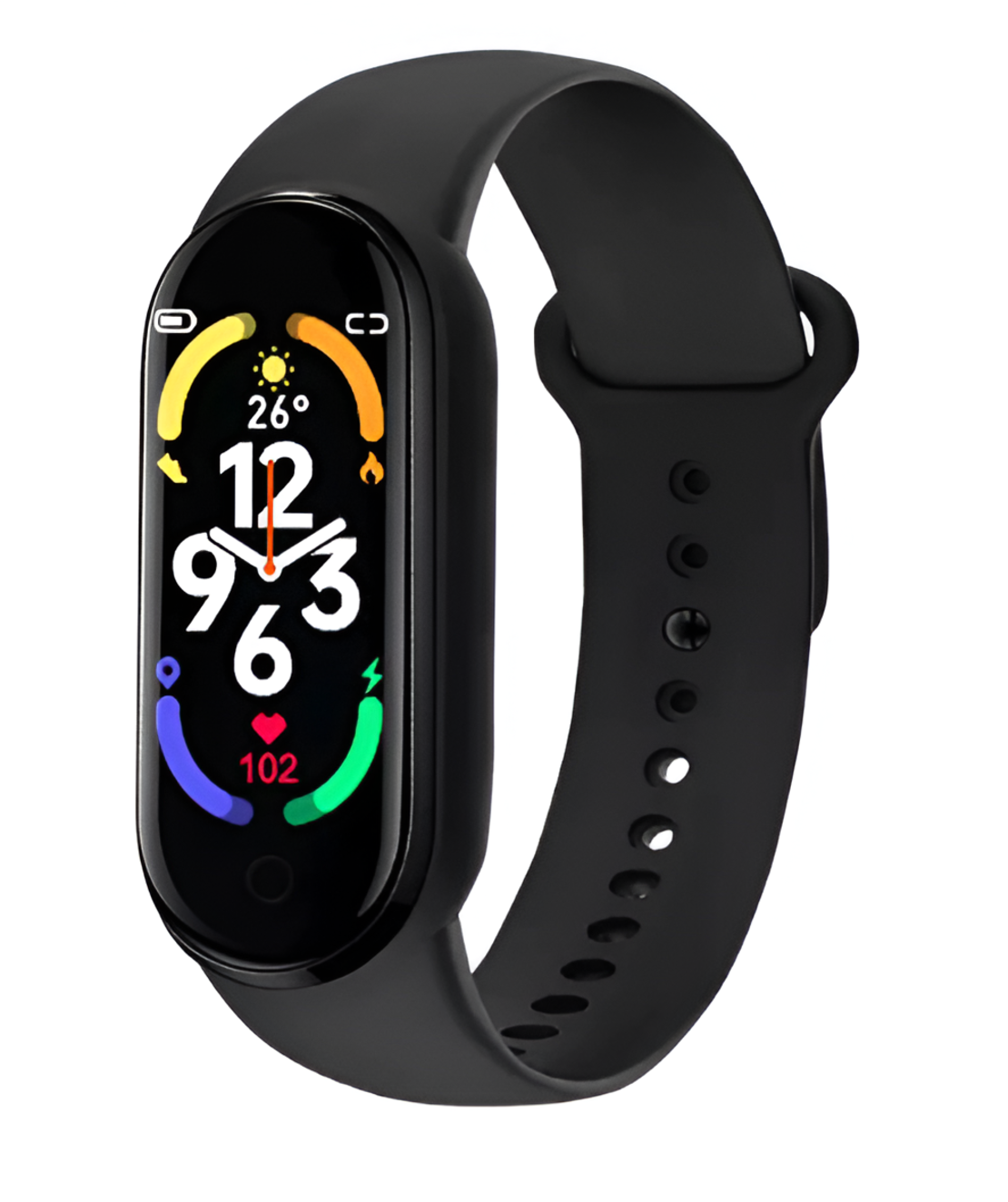 Bratara Fitness M7, Rezistenta la Apa IP67, Ecran Tactil, Notificari SMS/Apeluri, Pedometru, Ceas cu Alarma, Monitorizare Somn, Negru