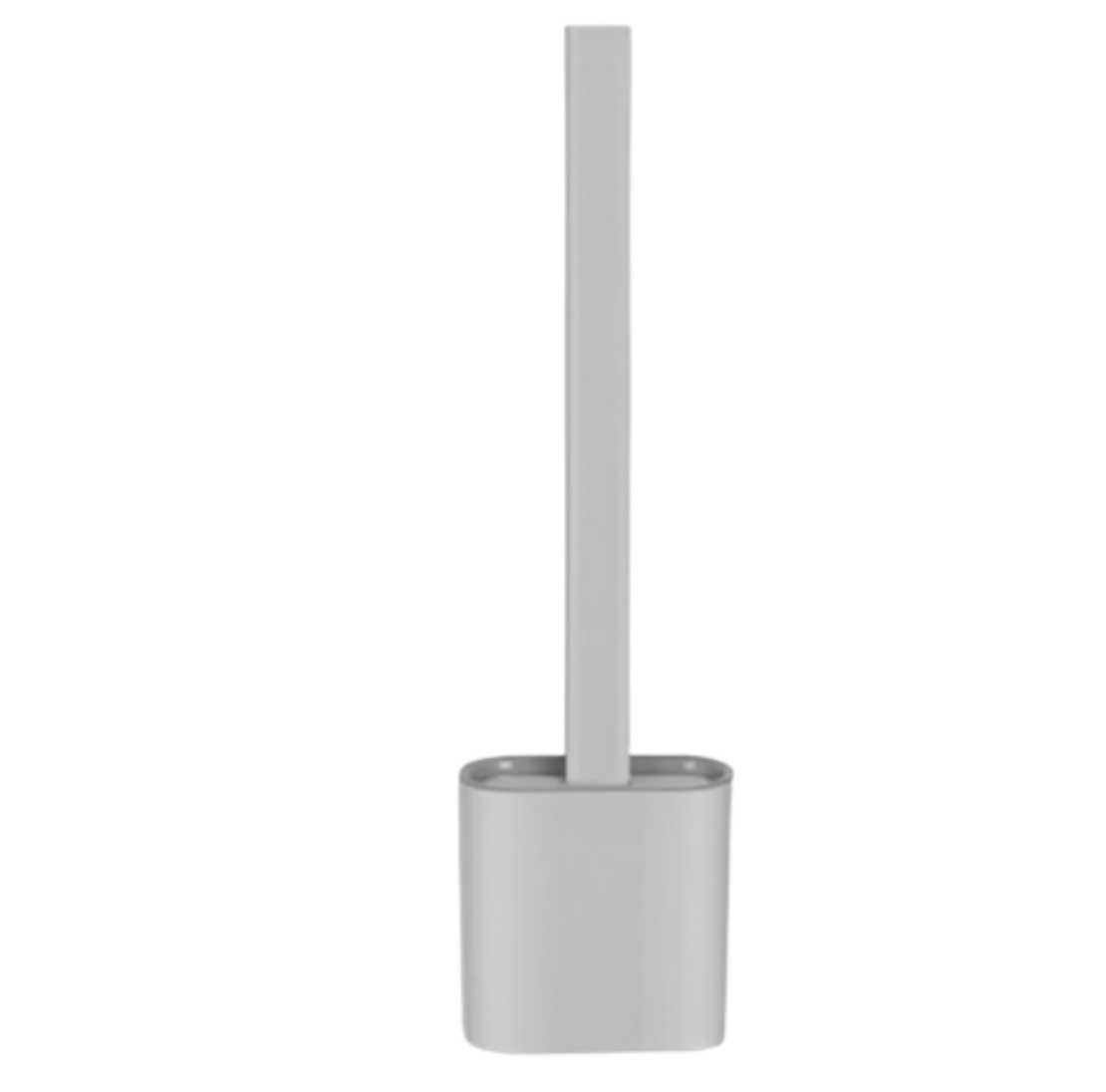 Perie de Silicon pentru Toaleta. cu Suport din Plastic, Aspect Modern, Gri, Neo™