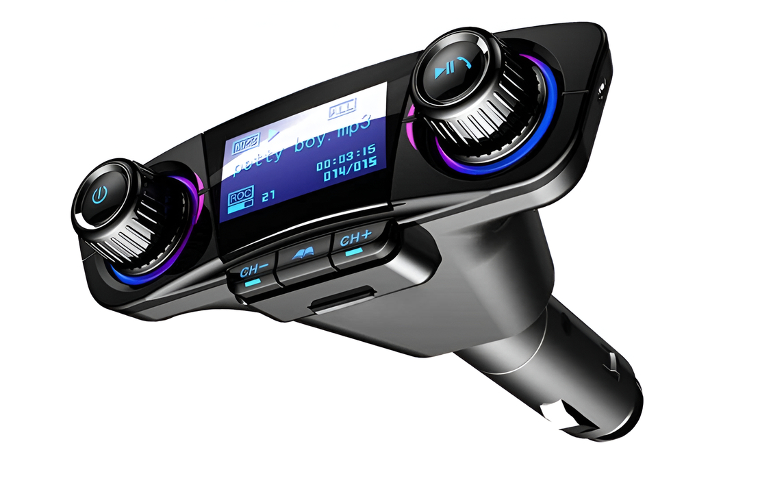 Modulator Transmitator FM Auto Neo™, Bluetooth 5.0, MP3 Player cu dublu USB, MicroSD si Jack
