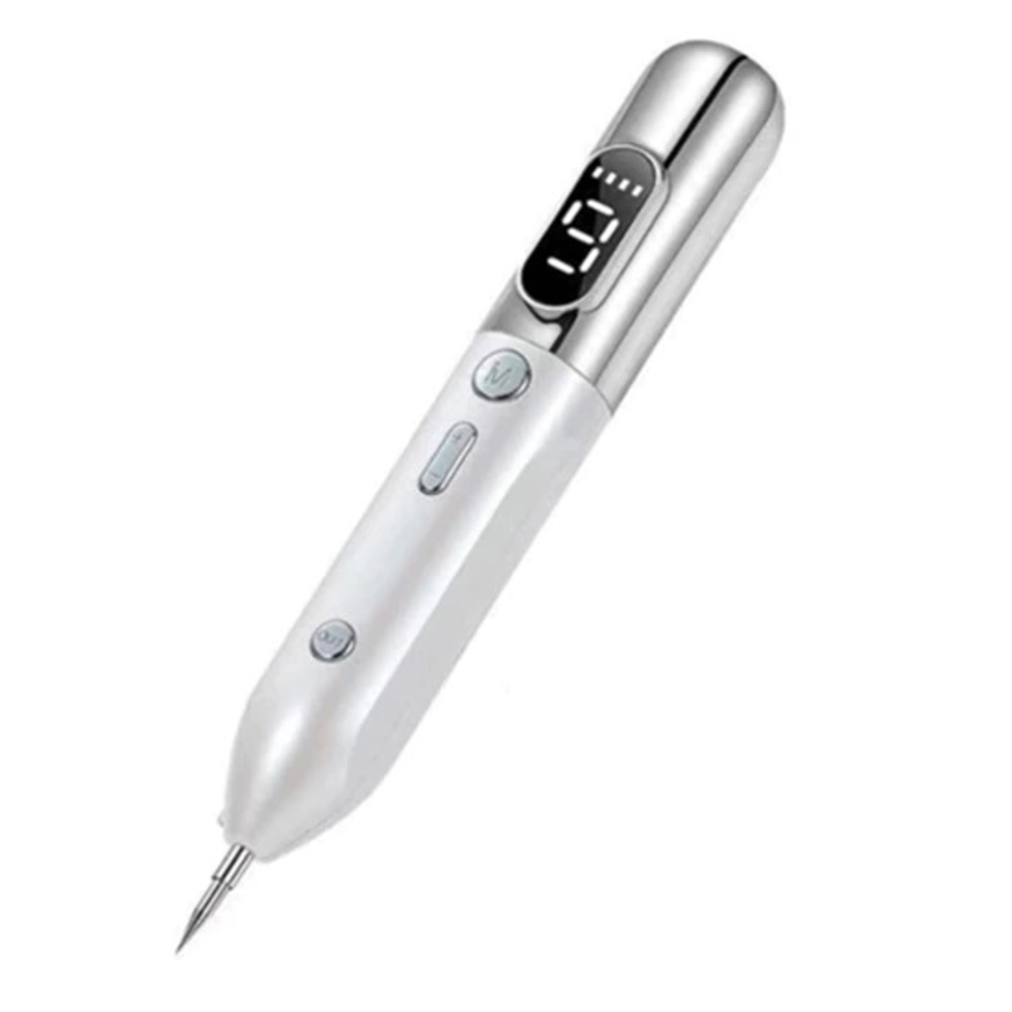 Aparat Plasma Pen Neo™ Skin®, Indepartare Negi, Pete, Alunite, Cicatrici, Tatuaje, Pistruilor, Ecran LCD, Alb si Argintiu