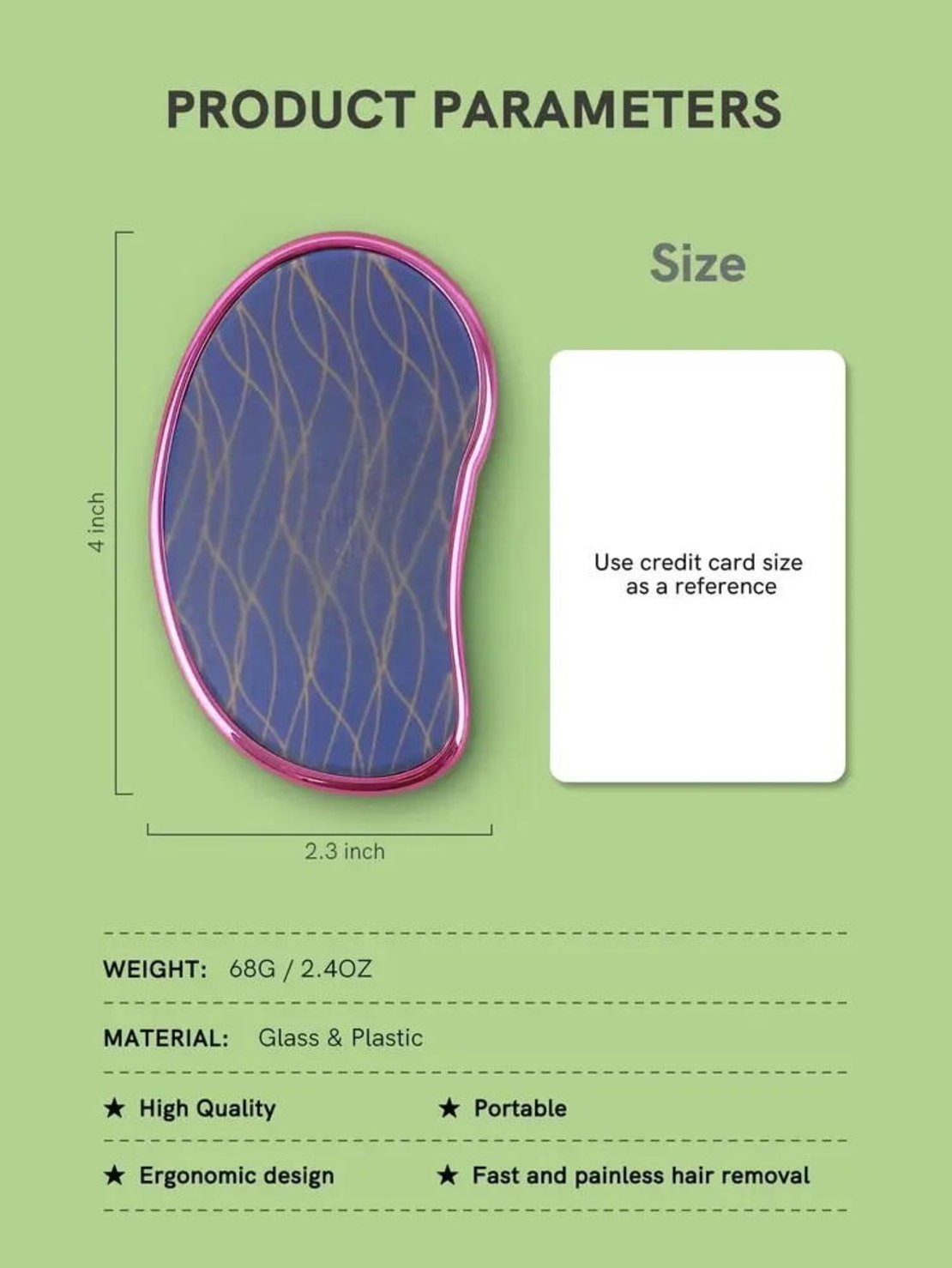 Epilator, dispozitiv de epilare prin frecare, pentru indepartarea parului si exfoliere, reutilizabil, ideal si pentru talpi