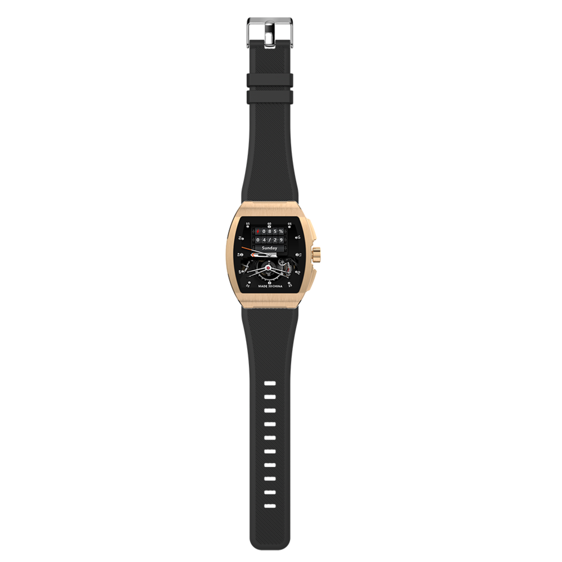 Ceas Smartwatch Neo™ Smart Wear Premium, Auriu, Display IPS, Calorii, Puls, Tensiune Arteriala, Saturatie Oxigen Din Sange, Impermeabil
