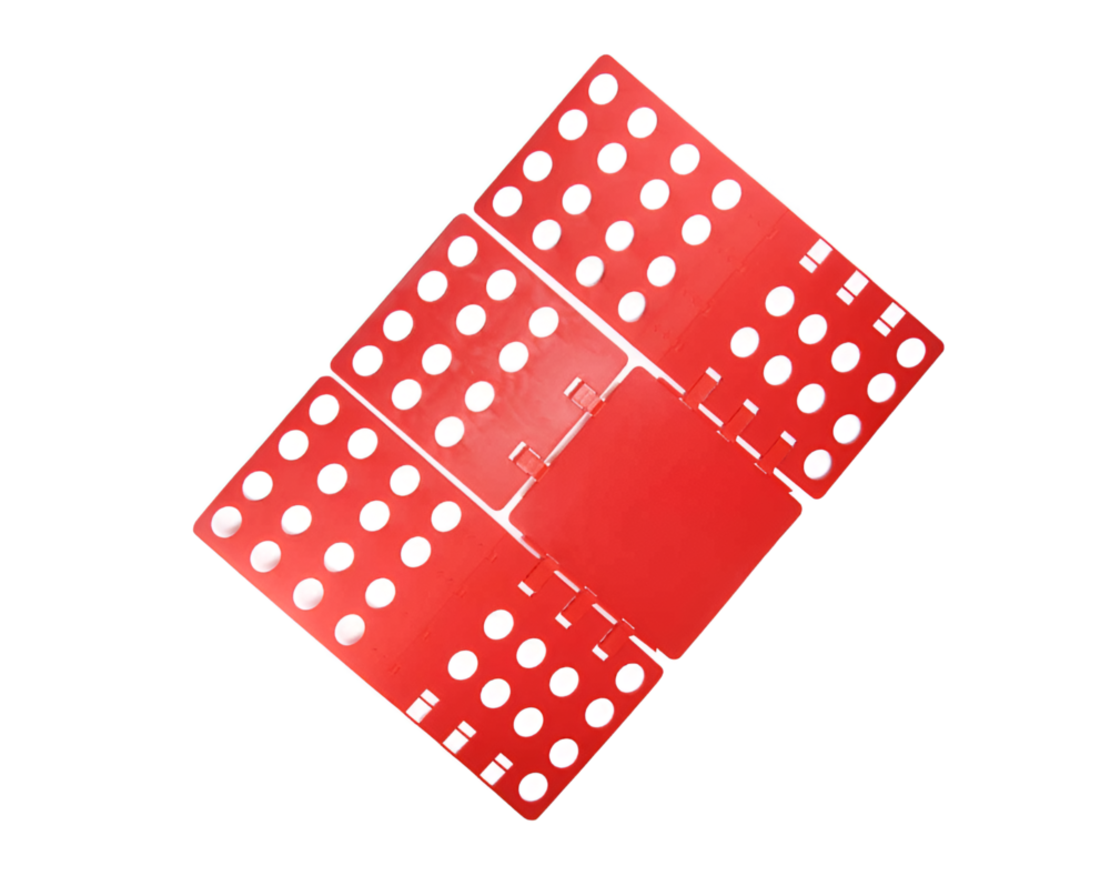 Dispozitiv Profesional pentru Impaturit Haine, Potrivit pentru Adulti, Marimile S/M/L/XL, Rosu, Neo™