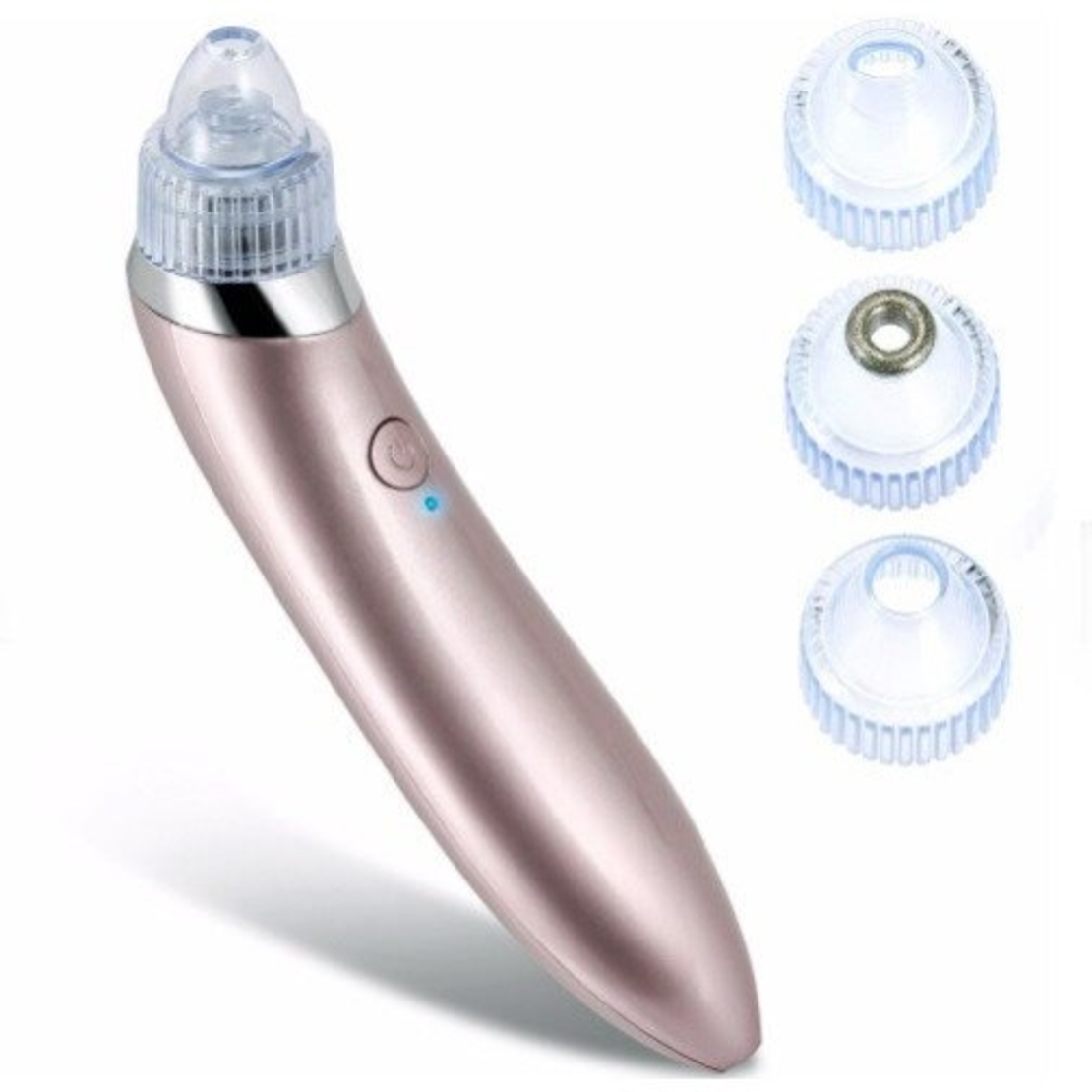 Aparat Neo™ Vaccum Cleaner, pentru indepartare puncte negre, acnee, sebum, functie de curatare, 4 capete de schimb, incarcare USB