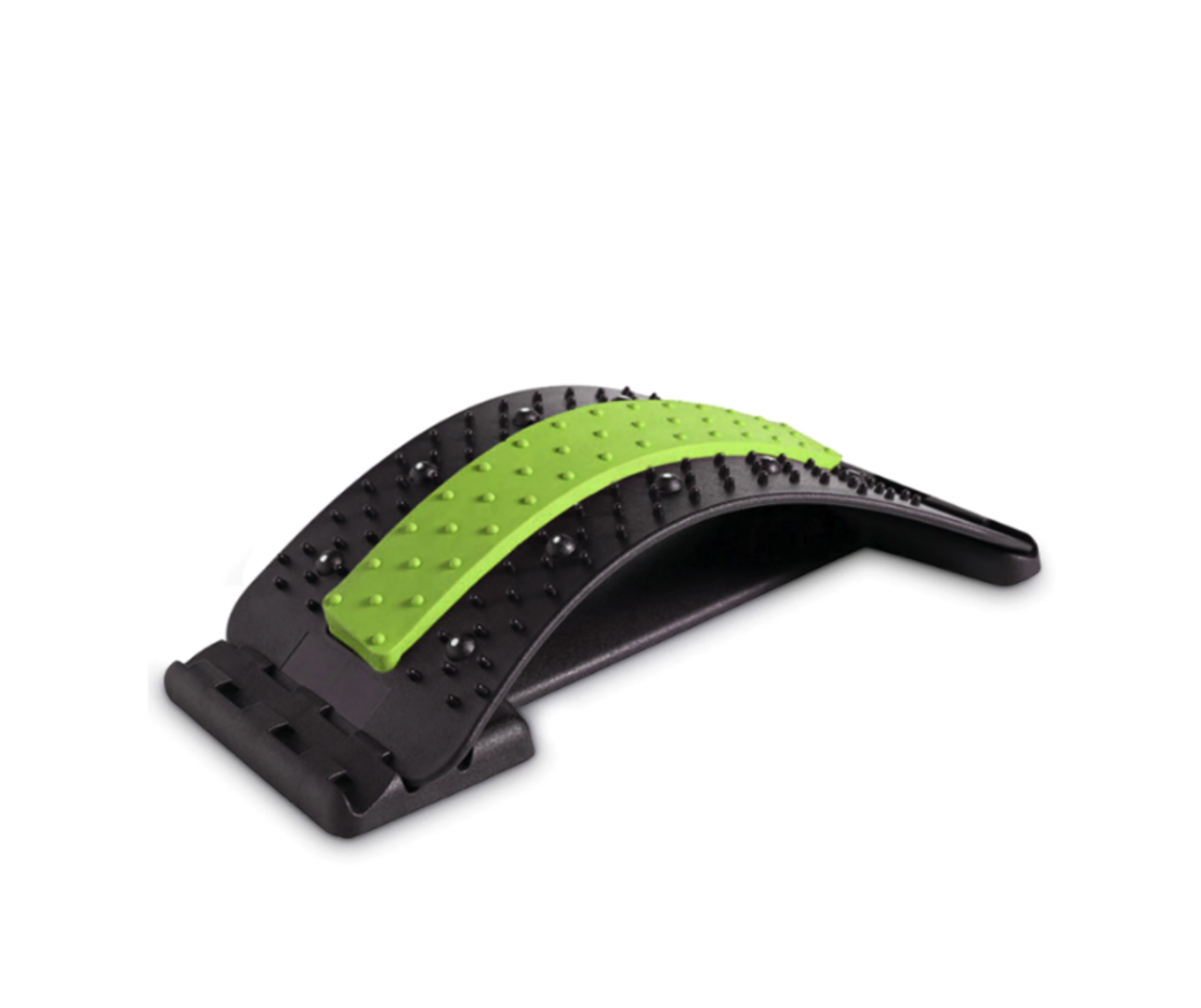 Dispozitiv Ortopedic NEO™ 3in1, pentru Suportul, Intinderea, Masajul si Relaxarea Zonei Lombare, Verde
