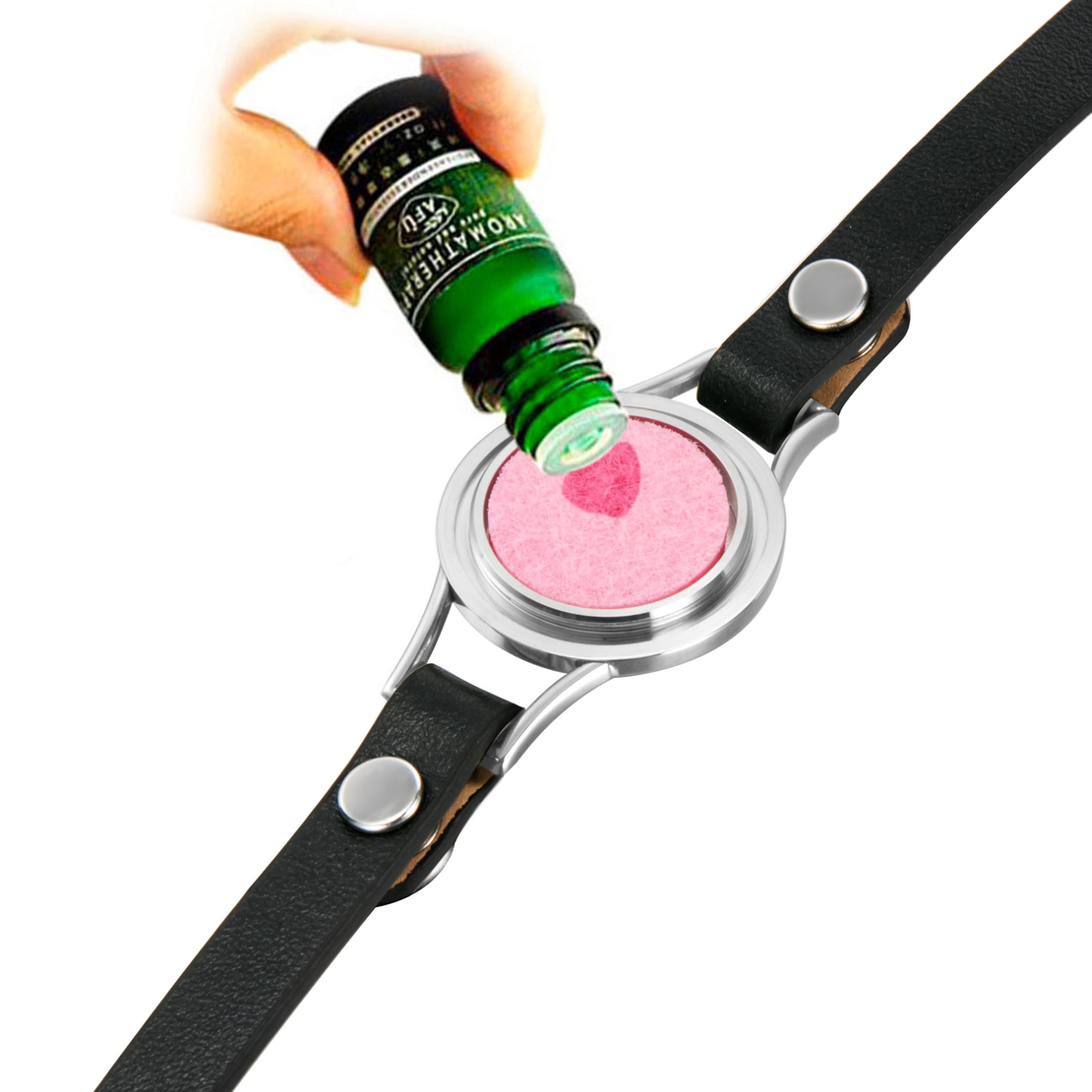 Bratara cu aromoterapie Neo™ WJ424, Tree Of Life Heart, eco-friendly, aliaj de zinc si piele ecologica