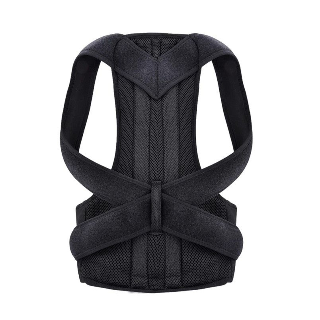 Corector postura pentru indreptare coloana, spate si umeri, Neagru, Unisex, Marime M, Neo™