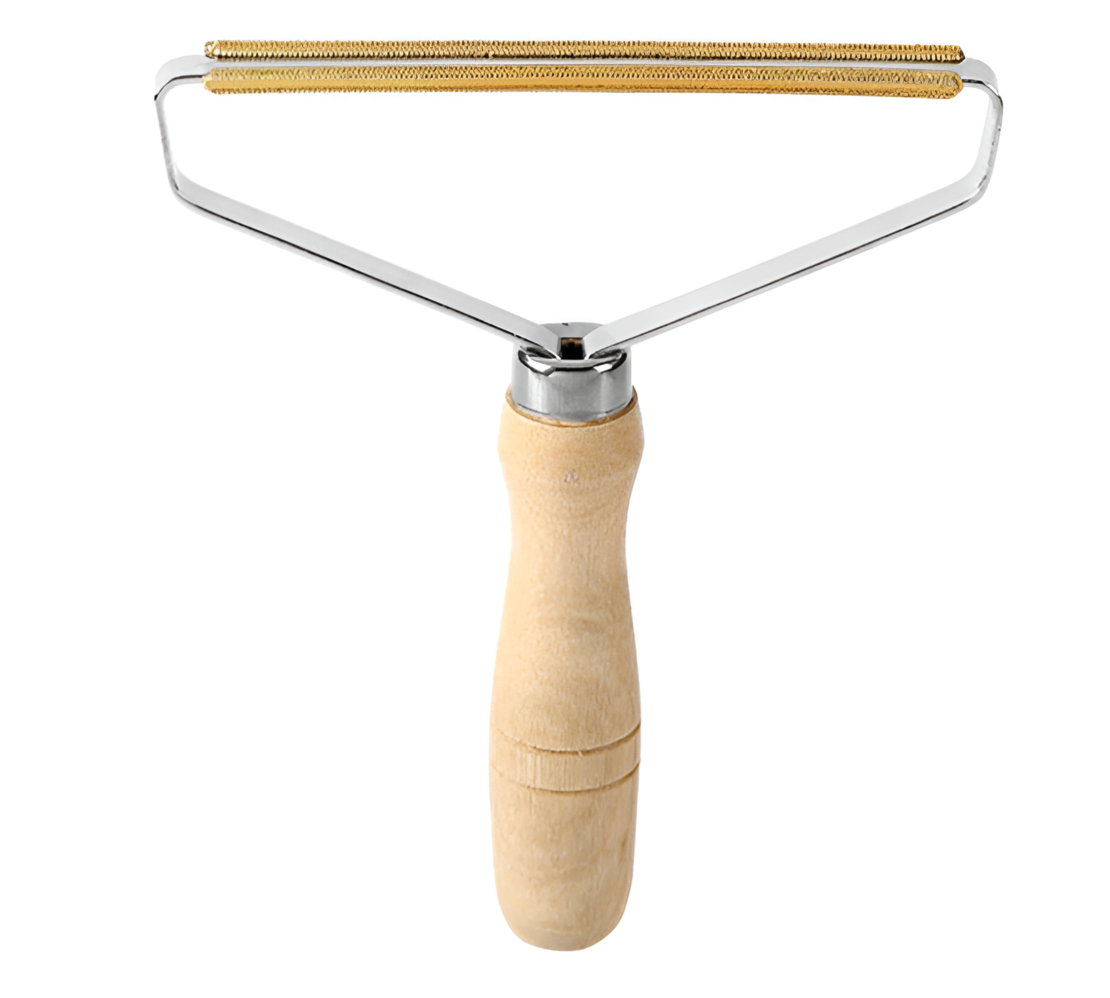 Perie de Indepartat Scame NEO™, Tip Rola, Maner de Lemn, 13.5 x 17.5 cm