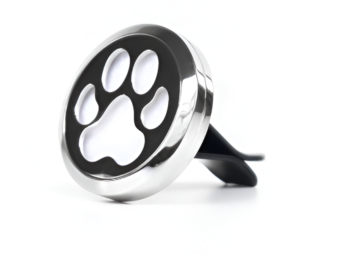 Odorizant Tip Difuzor Auto NEO™ pentru Difuzarea Pasiva a Uleiurilor Esentiale, model Dog FootPrint