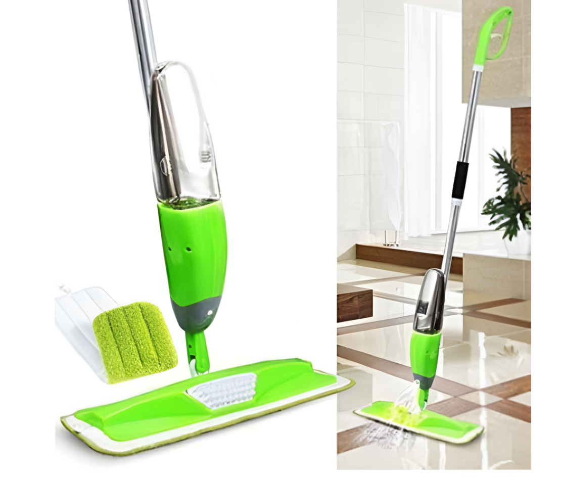 Mop Multifunctional Neo™ cu Pulverizator si Capacitate de 600 ml pentru Pulverizarea, Microfibra