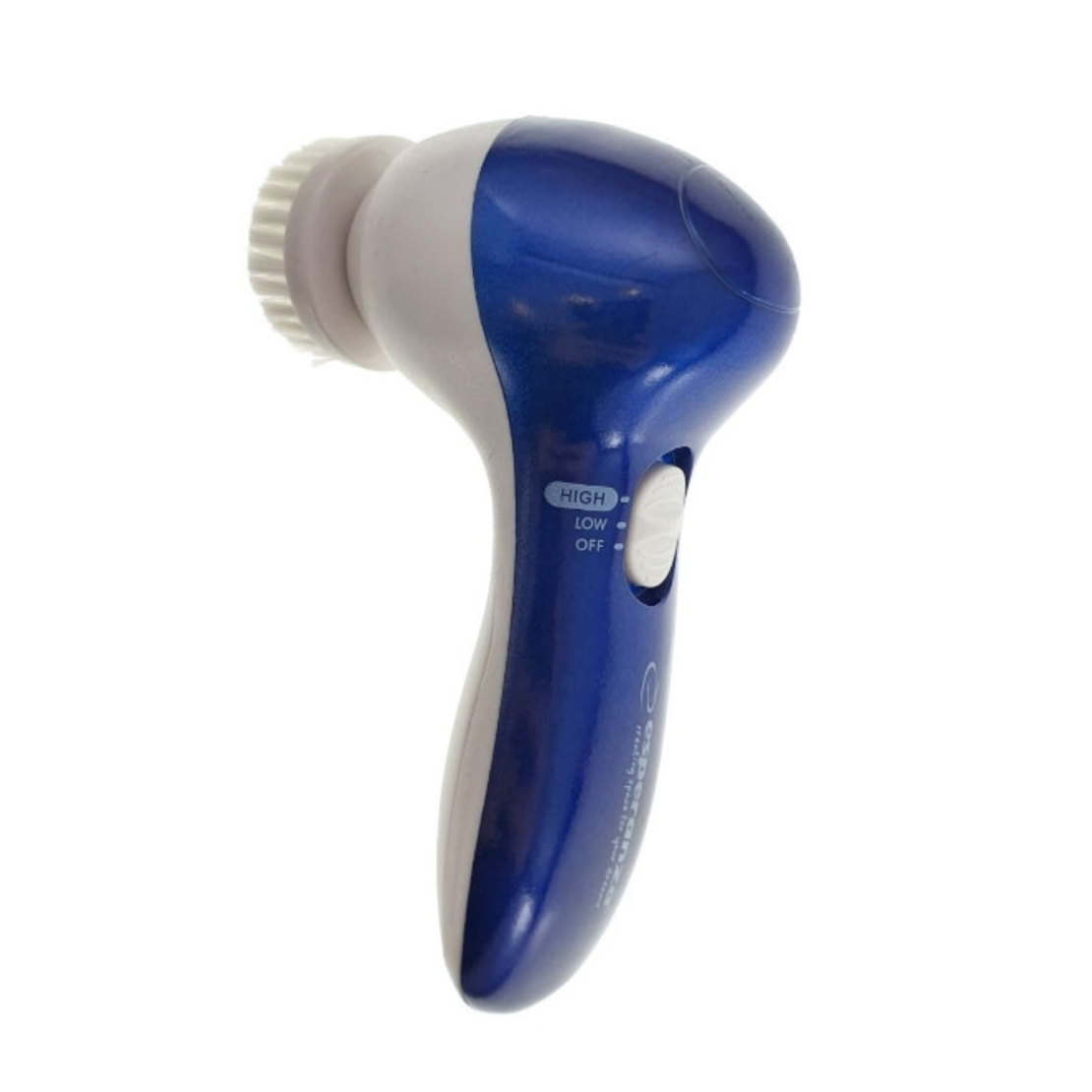 Aparat de Masaj, Curatare si Exfoliere Faciala 5 in 1 BRINIO® - capete interschimbabile, alb/albastru