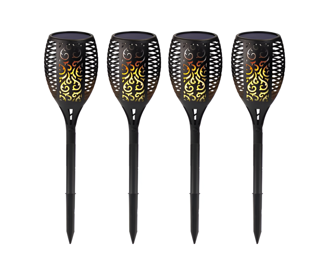 Set 4 buc Torta LED Solara Neo™, Efect de Flacara