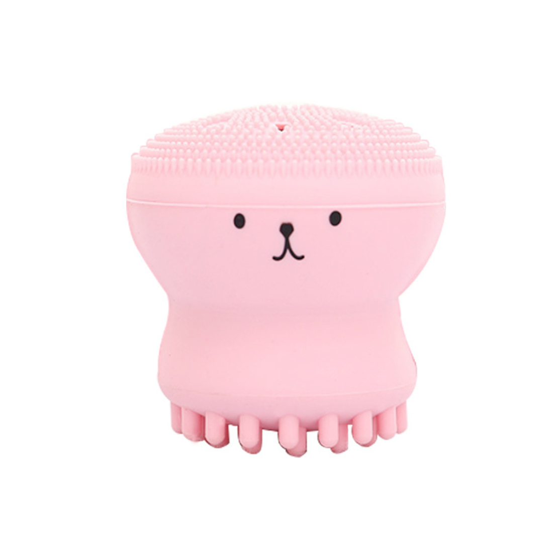 Dispozitiv curatare faciala si exfoliere din silicon, cu burete absorbant, deschide porii si inlatura delicat impuritatile, Neo™ Octopus, Roz