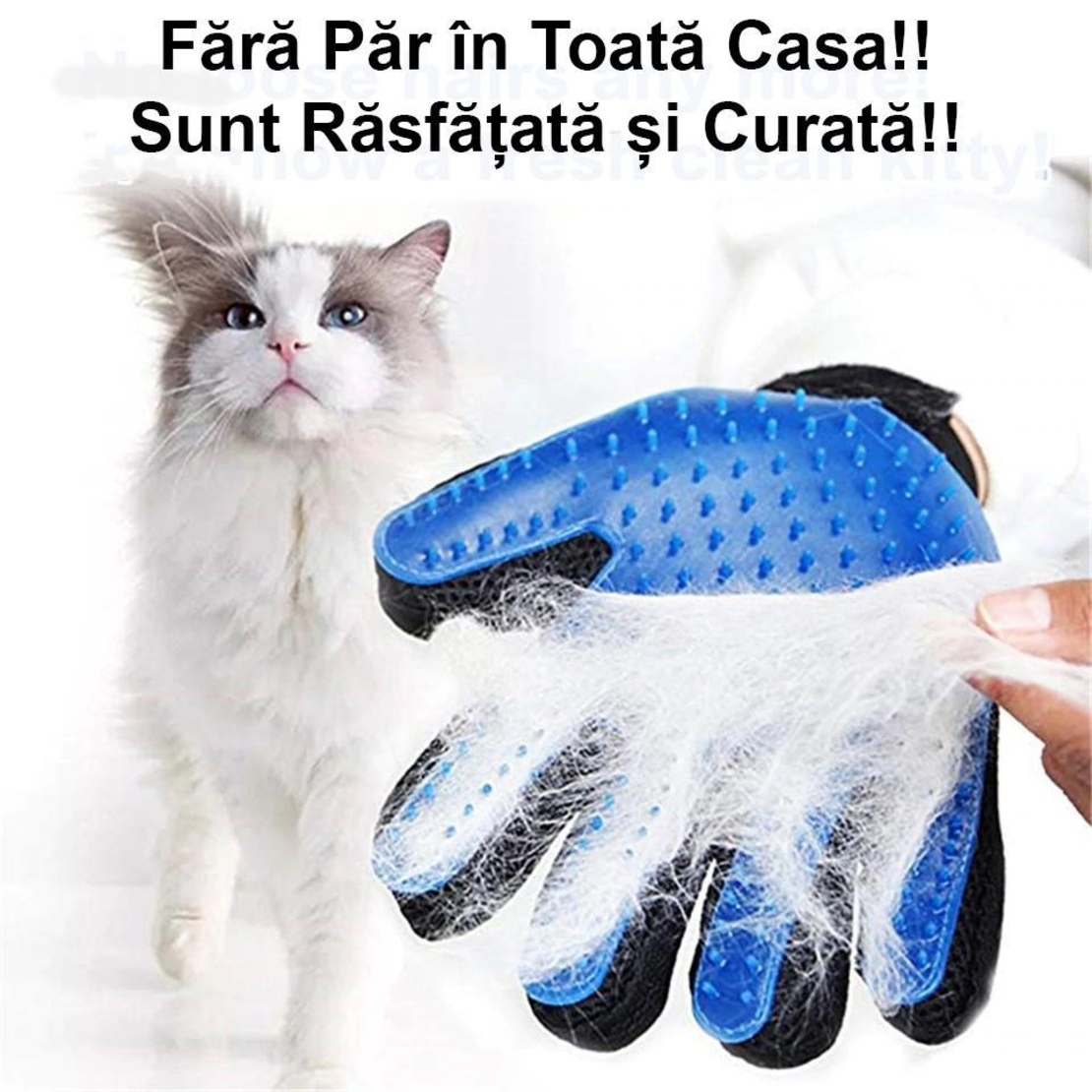 Manusi pentru Periat si Masat Animale de Companie, Set