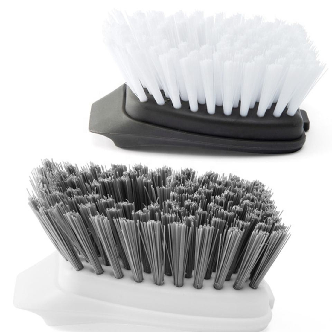 Perie Profesionala de Curatare Multifunctionala Neo™ Cleany® cu rezervor si pulverizator de sapun, si buton, 30 cm lungime, gri