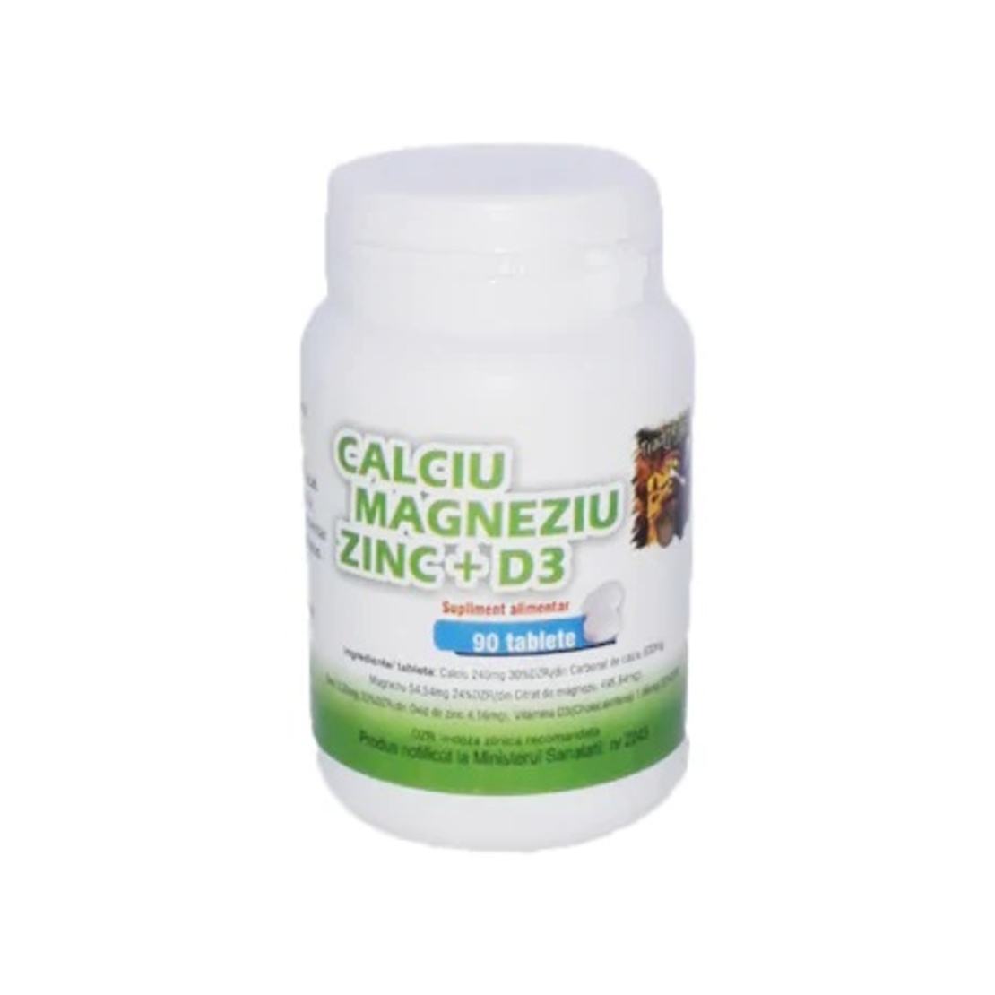 Calciu Magneziu Zinc Vitamina D3, 90 Tablete