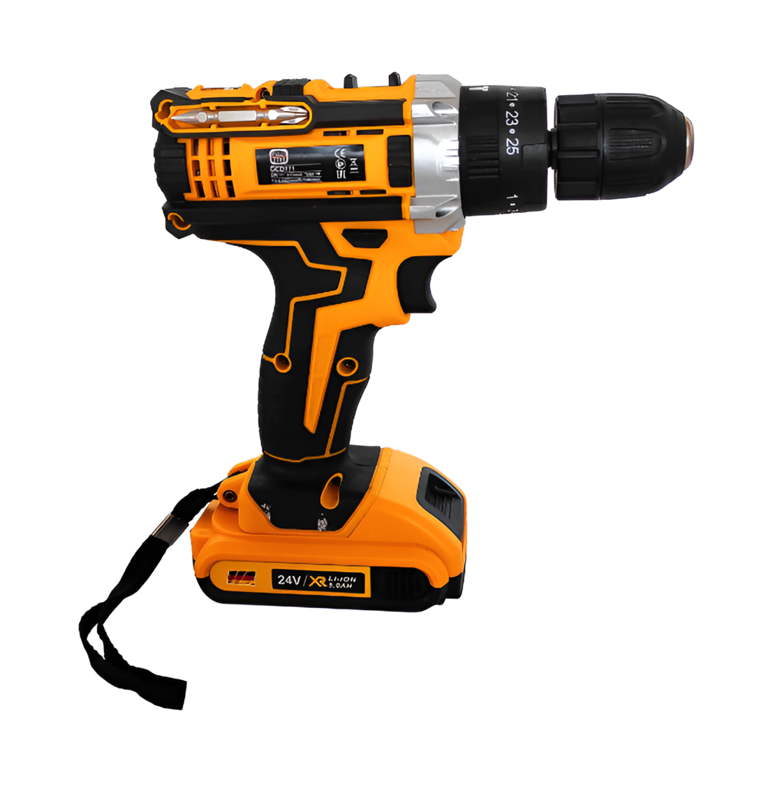 Set Masina de Gaurit cu Percutie Autofiletanta 26 de Piese, 24 V, Neo™