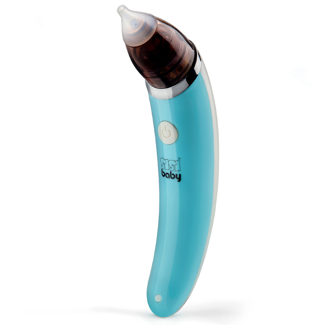 Aspirator nazal electric SisiBaby® AS1, 2x Varf din silicon, Cablu microUSB, 5 trepte de aspiratie, 37 dB, Albastru