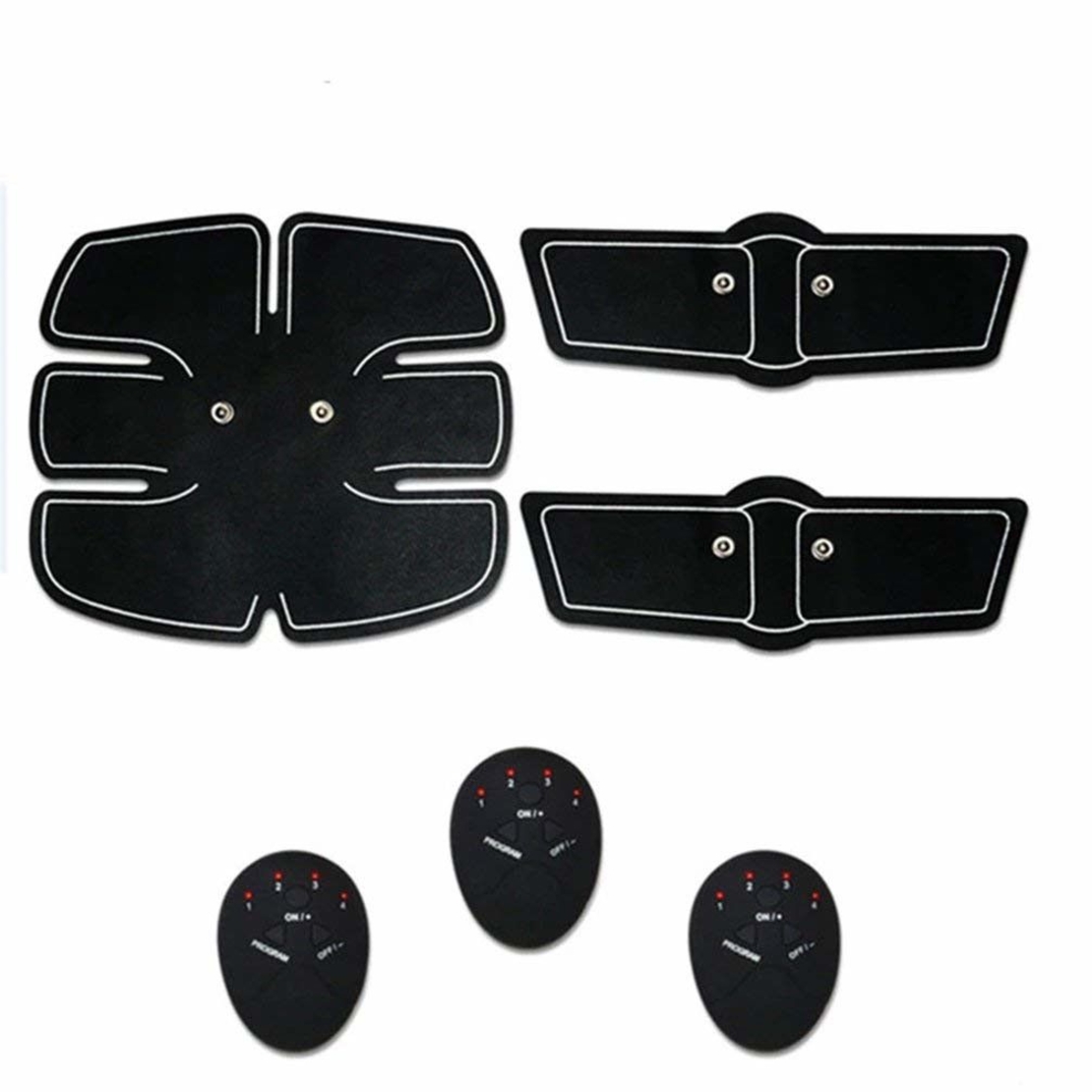 Aparat electrostimulare EMS cu 3 piese pentru abdomen, maini sau picioare Smart Fitness DX Shop®