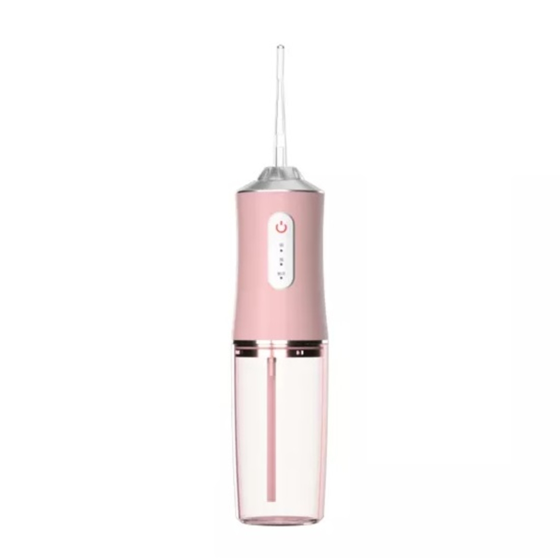 Irigator bucal si oral profesional PPS Pulse® Neo™, 140 PSI, Functie masaj, rotatie 360°, portabil, 4 moduri, acumulator 1400mAh, 4 duze incluse, 220 ml, roz