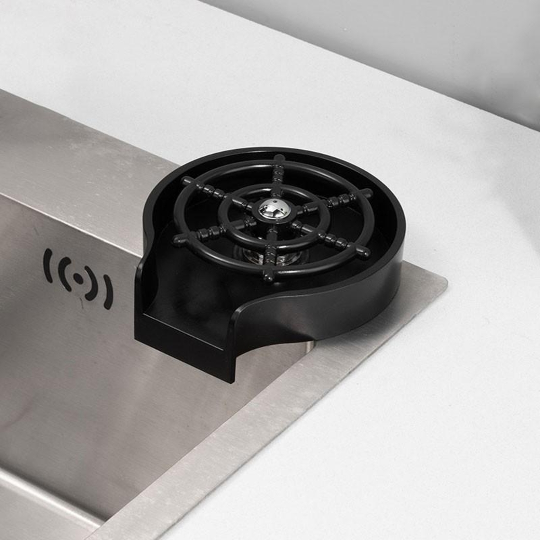 Dispozitiv pentru spalarea si clatirea paharelor, Neo™ KitClean®, sistem clatire automat cu presiune, pentru bucatarie, bar, cafenea, hotel