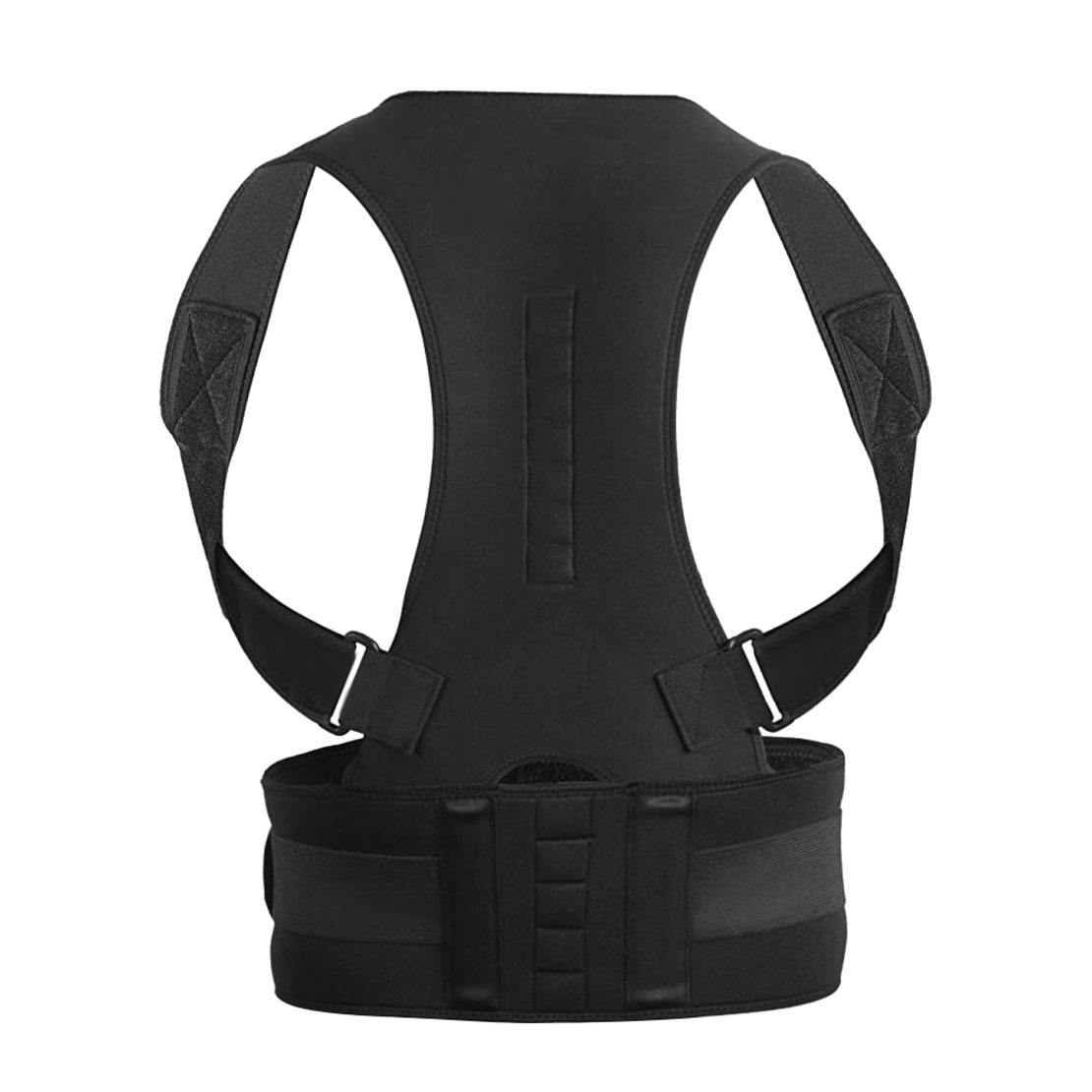 Corector de postura cu 8 magneti, Neopren, L, Negru, Neo™