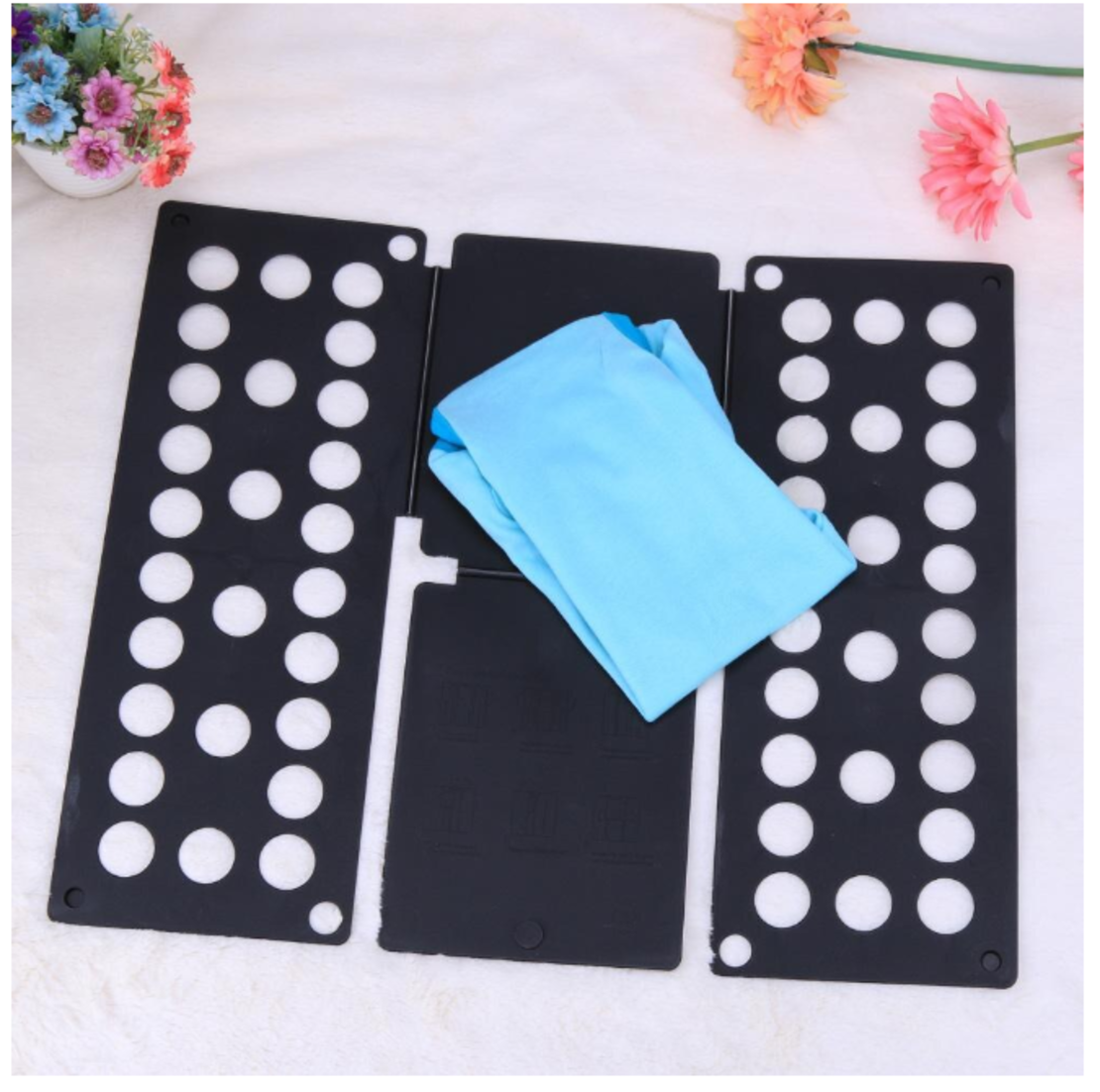 Dispozitiv Profesional pentru Impaturit Haine, Potrivit pentru Adulti, Marimile S/M/L/XL, Negru, Neo™