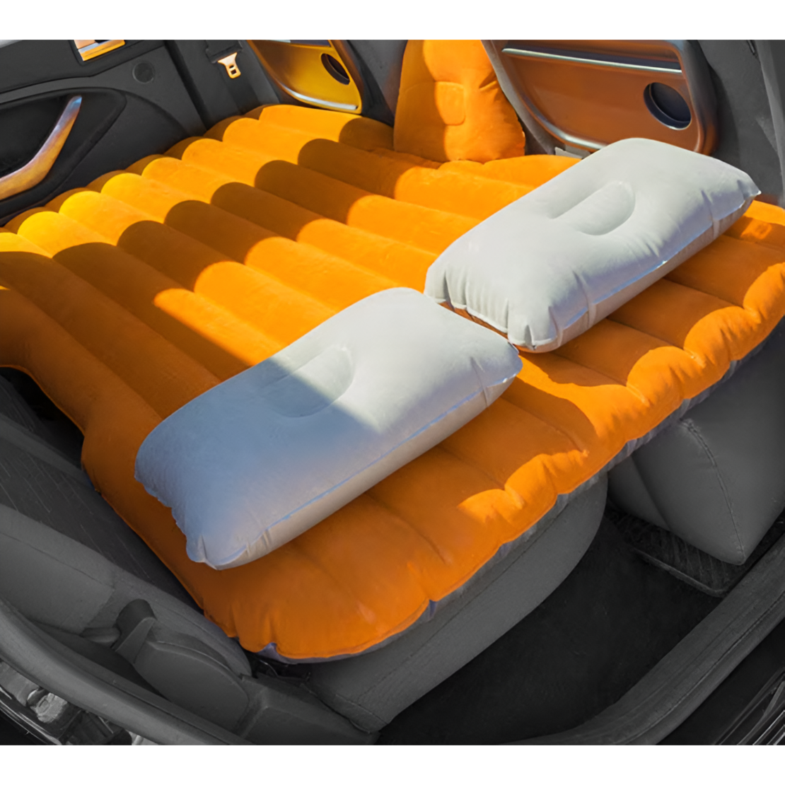 Saltea Gonflabila Auto 2 in 1 Scaun Spate, Portocalie, Neo™