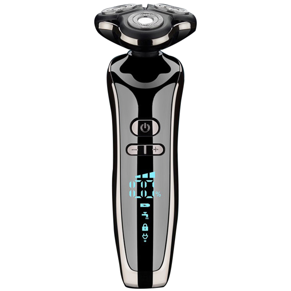 Aparat de ras electric 7 Capete, cu maner lung, Neo™ Blade 3D Samurai®, functie de trimmer, multifunctional, fara fir, incarcare USB, rezistent la apa, 3 lame independente, usor de curatat, sistem 7 in 1, Black-Silver