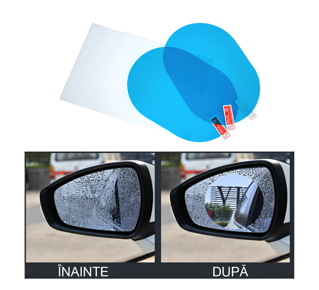 Folie anti-ceata Neo™ pentru oglinzi, 135x95mm, set 2 buc
