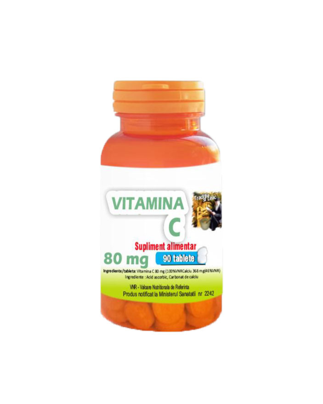 Vitamina C 500 Forte, 90 Tablete