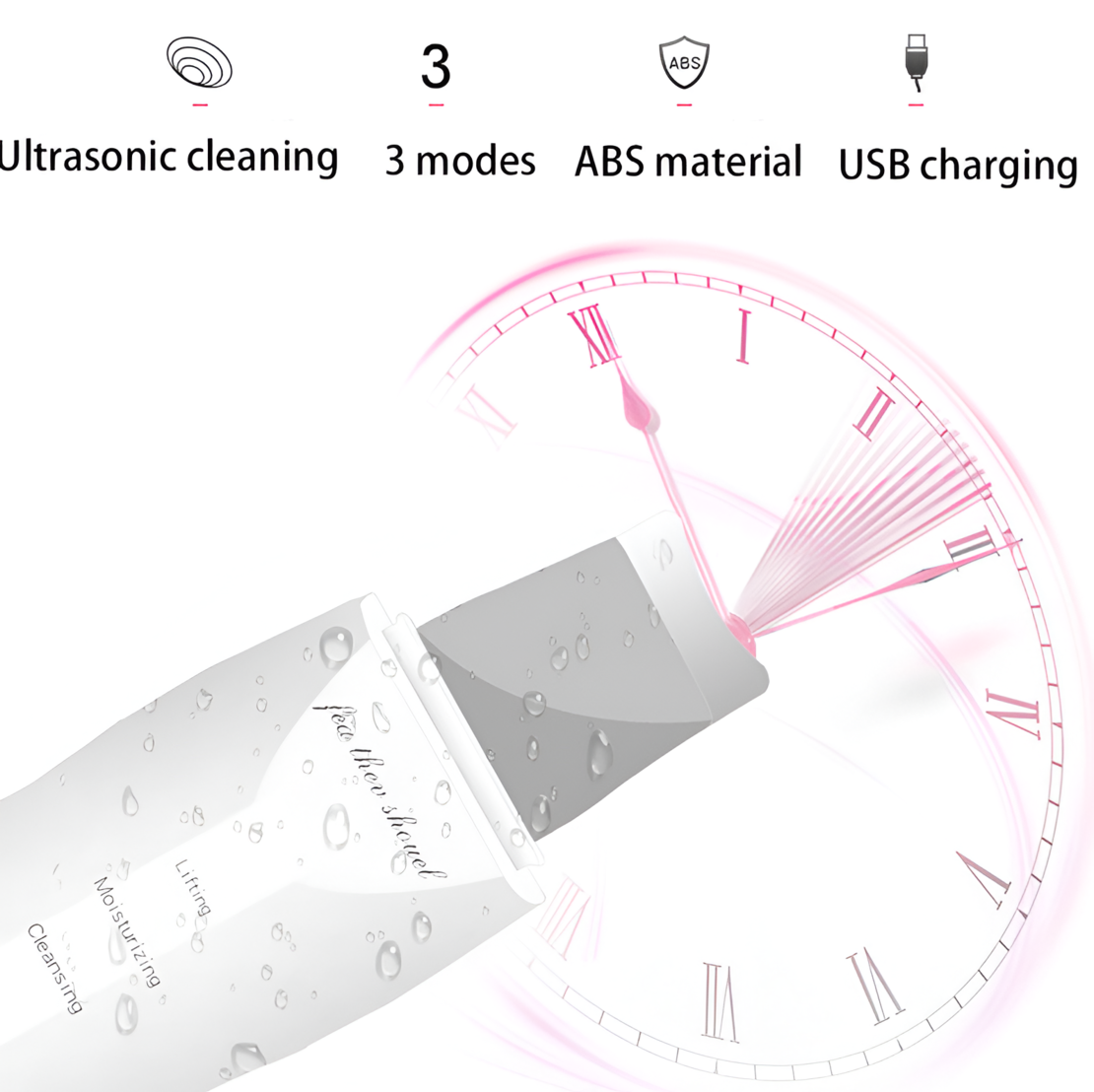 Aparat cu Ultrasunete NEO™, pentru Lifting, Peeling, Alb