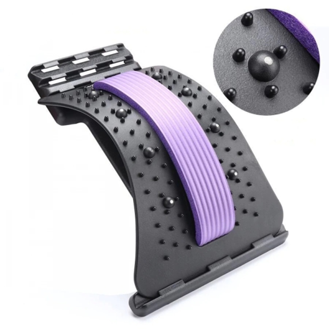 Dispozitiv de Masaj Lombar Neo™ cu Functie de Presopunctura si Stretching maxim 150 kg, Mov