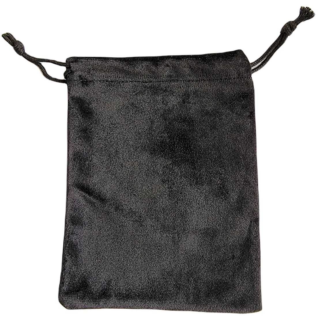 Saculet Premium Neo™ pentru bijuterii, din velur tip catifea cu snur, negru 13x18 cm