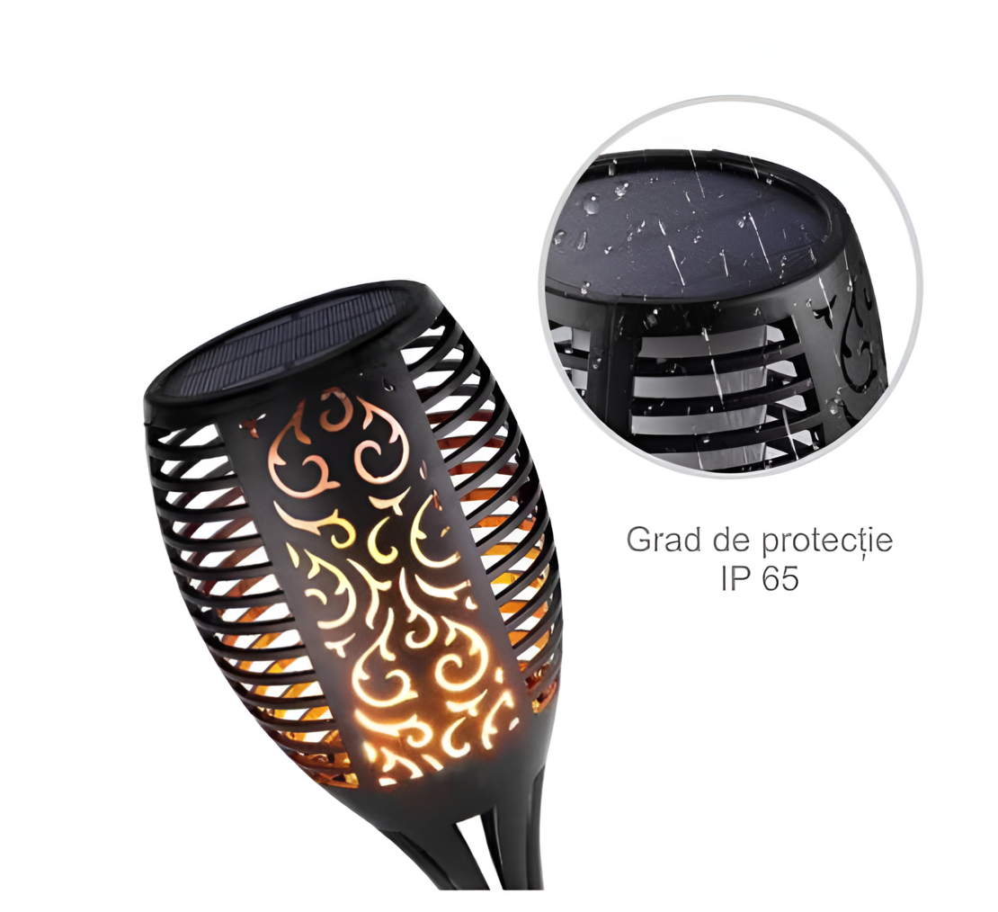 Set 2 buc Torta LED Solara Neo™, Efect de Flacara