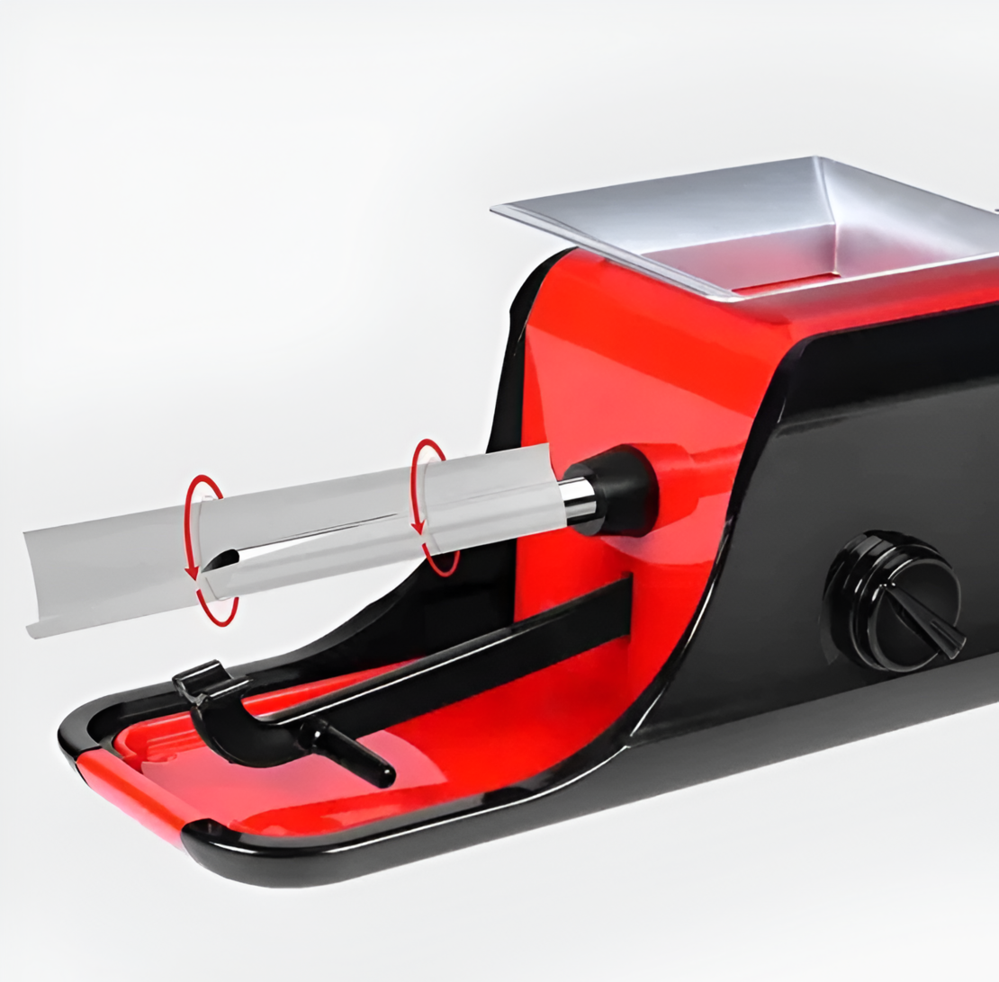 Aparat Profesional pentru Injectarea Tutunului, Electric, Compact, Rosu/Negru, Neo™