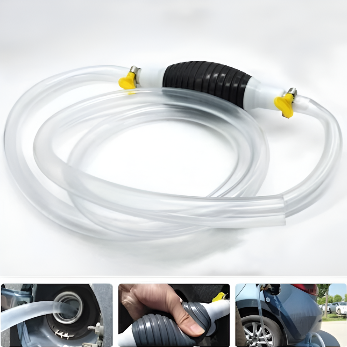 Pompa Manuala de Cauciuc NEO™, pentru Transfer Lichide, cu Furtun, Lungime 2m