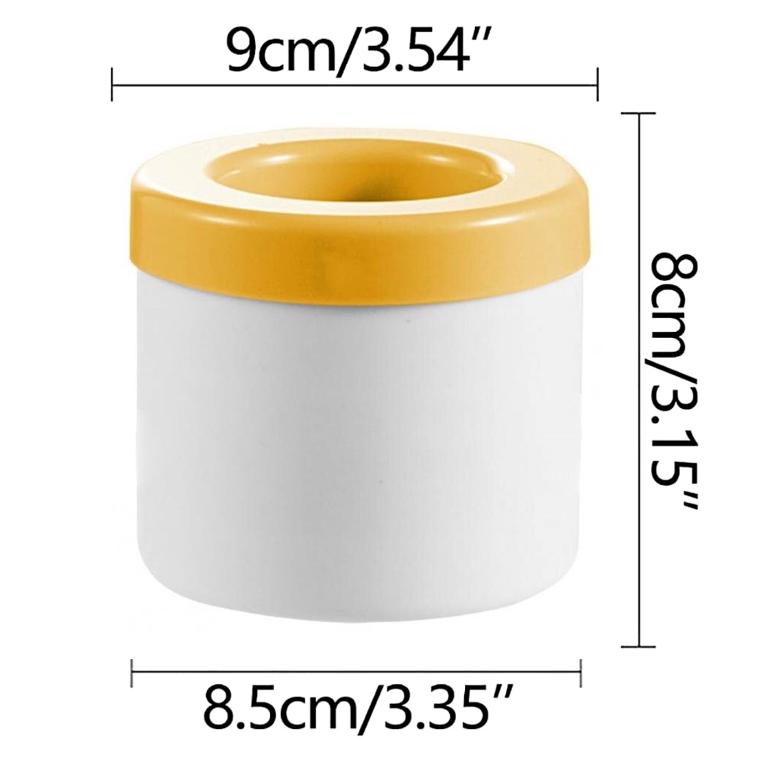 Forma Gheata Pentru Racirea Bauturilor, Neo™ Ice-Ice-Baby®, din Silicon Fara BPA, cu Capac, Alb-Galben