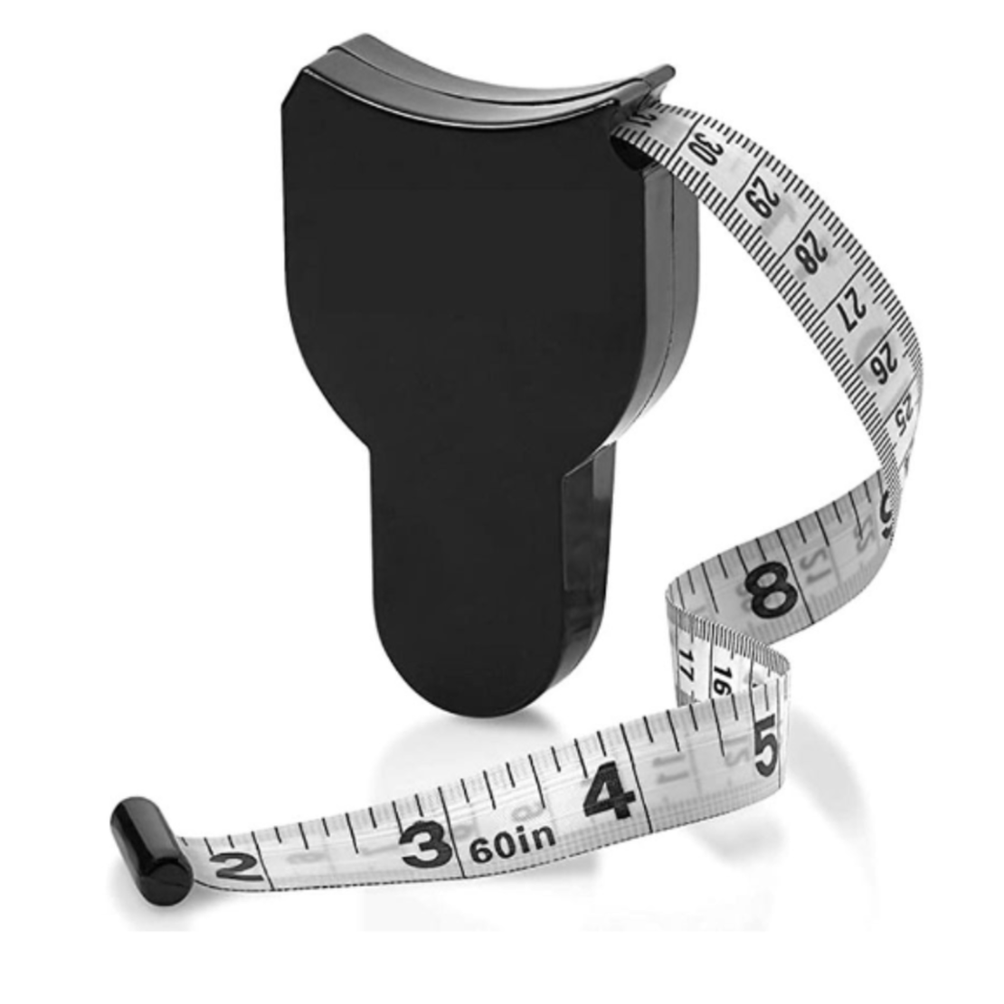 Ruleta de croitorie Neo™, F150, Auto-strangere, Lungime de pana la 150 cm/60 inch, Stift de blocare, Negru