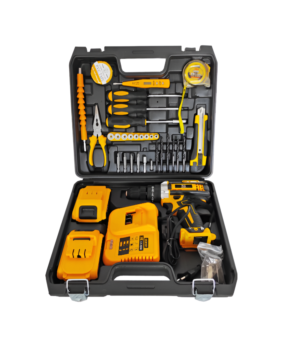 Set Masina de Gaurit cu Percutie Autofiletanta 26 de Piese, 48 V, Neo™