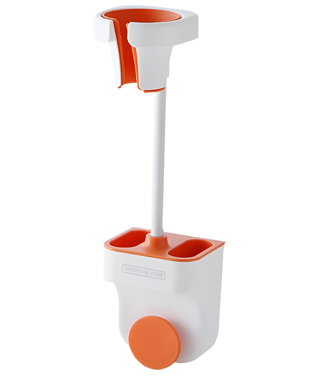 Suport de Perete Pentru Uscator de Par sau Dus, Reglabil, Compact, Alb/Portocaliu, Neo™