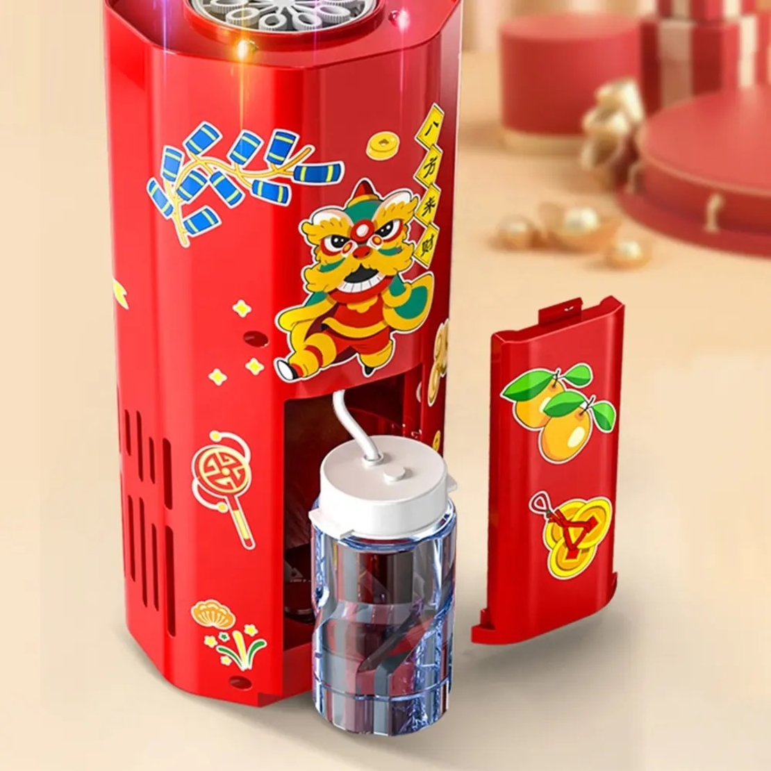 Masina de facut baloane, cu efecte luminoase, tip artificii, cu abtibilduri ornamentale, Neo™ Kids®, Rosie