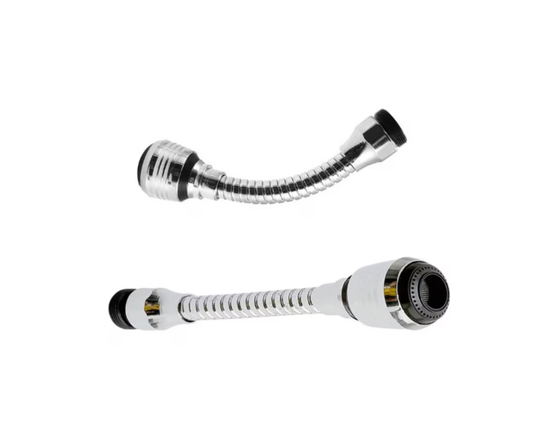Prelungitor Universal Neo™ pentru Robinet 13 cm, 2 Fluxuri, Argintiu