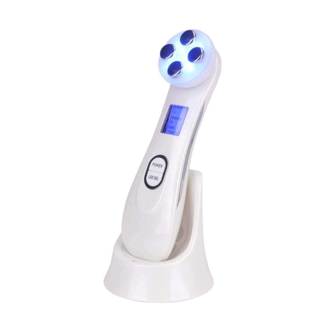 Dispozitiv 5 in 1 pentru intinerirea pielii faciale, Zggzerg, Alb