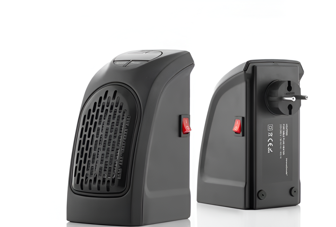 Radiator Termoceramic NEO™ de Priza - Putere de 400W, Termostat si Display LED, 2 Viteze, Culoare Neagra