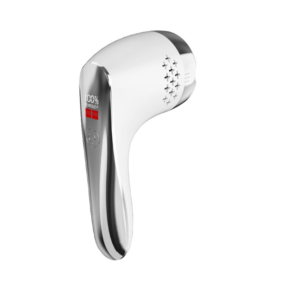 Set Aparat Profesional pentru indepartare bataturi Calus EAR Neo™ Foot Polisher Vacuum, cu aspirator, inlatura si pielea uscata, display digital, LED, incarcare USB, 2 role, 2700 rpm, C6497, Alb