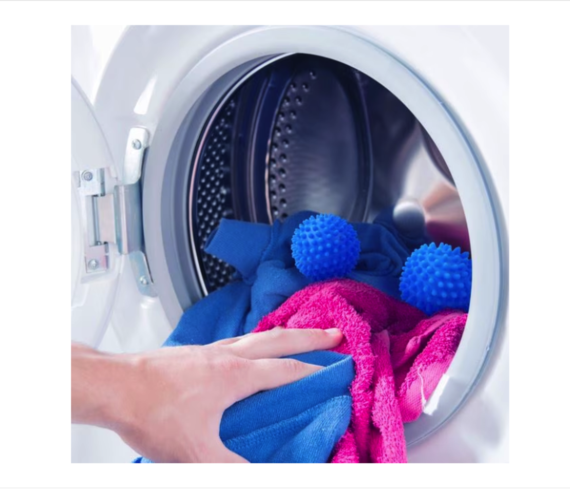 Set 2 Bile Neo™ Pentru Catifelarea Rufelor in Masina de Uscat Rufe, Albastru