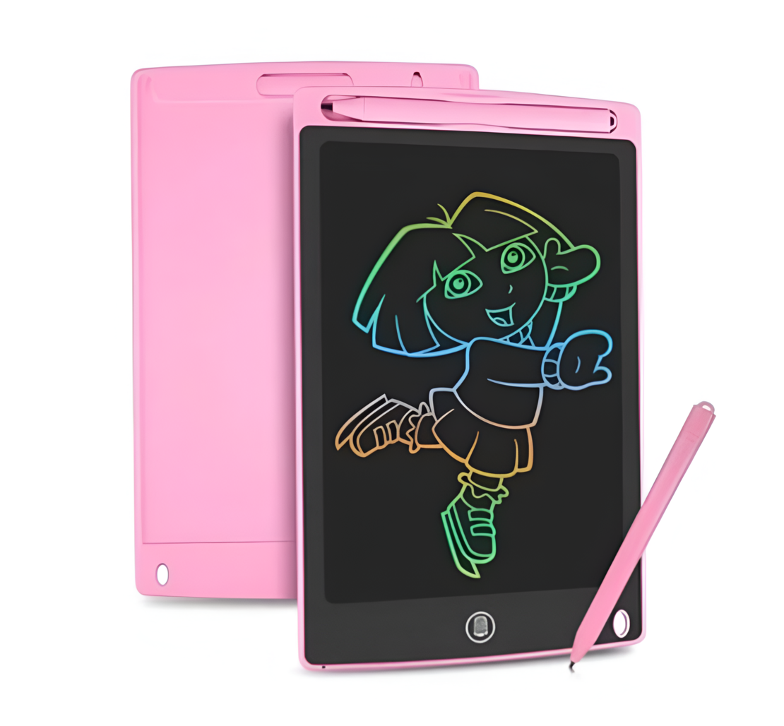 Tableta Digitala Color 12 inch, de Scris si Desenat cu Ecran LCD, pentru Copii, 29 cm, Roz, Neo™